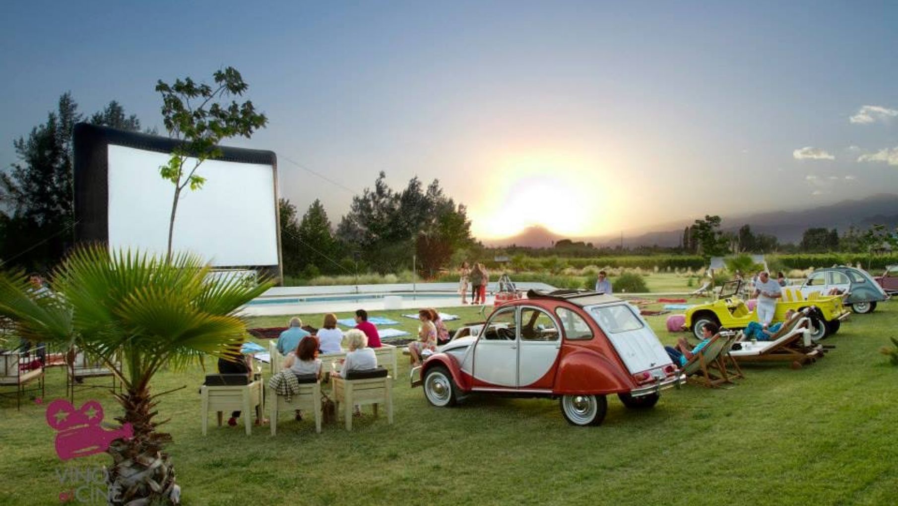 Una propuesta solidaria con cine incluido por las bodegas de Mendoza